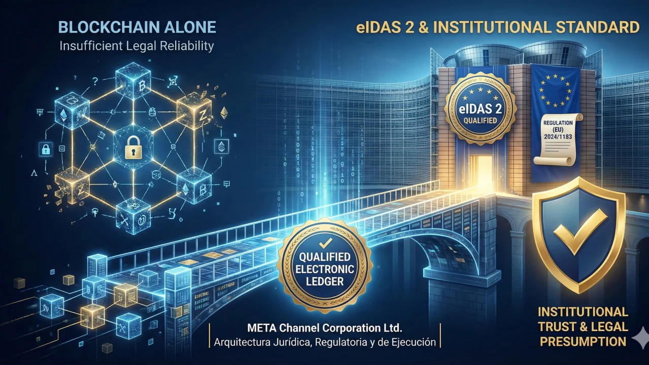 Blockchain ya no es suficiente por sí sola, eIDAS 2 y el nuevo estándar institucional